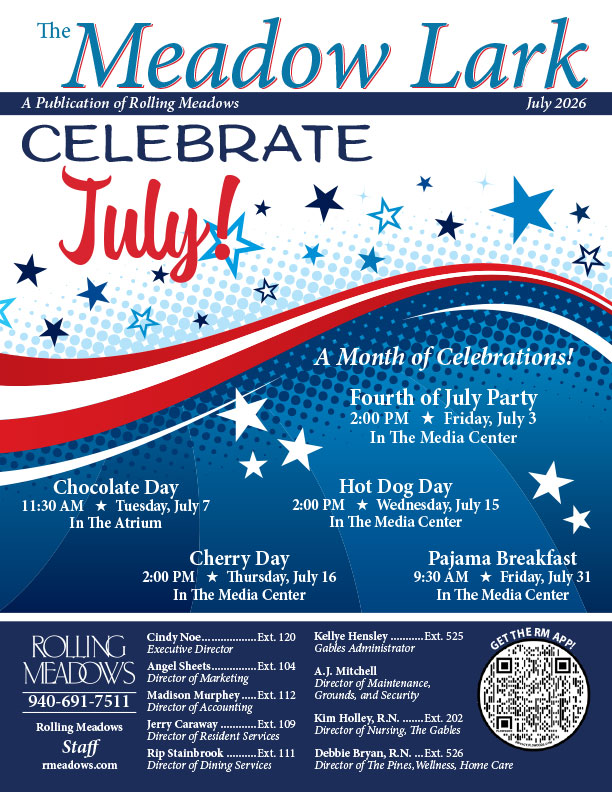July 2026 Newsletter